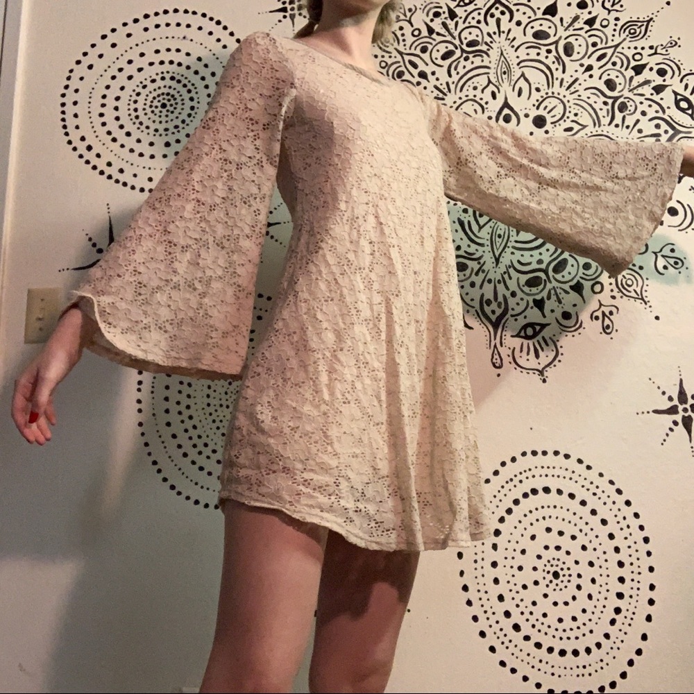 Flowy Bell Sleeve Dress